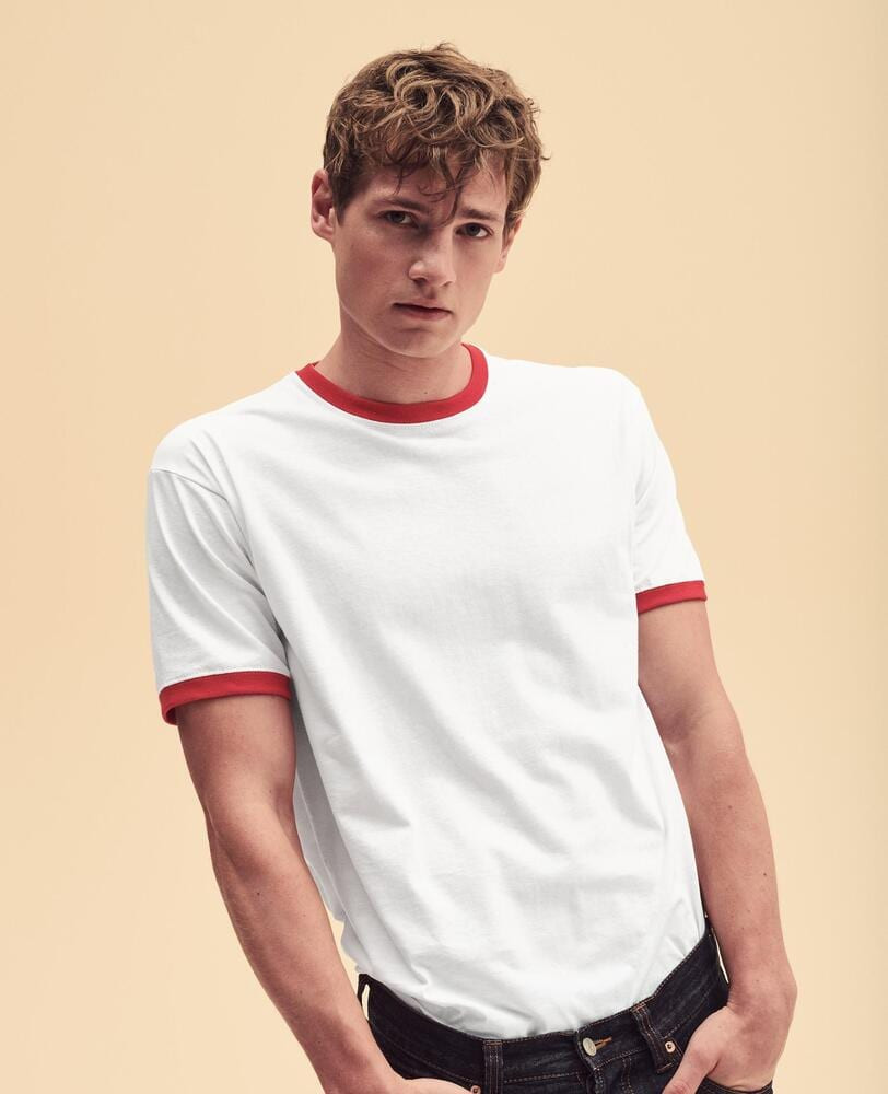 Fruit Of The Loom F61168 - Ringer Short Sleeve T-Shirt