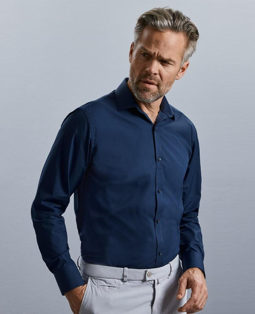 Russell Collection R960M - Ultimate Stretch Long Sleeve Shirt Mens
