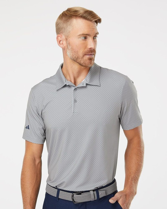 Adidas A498 - Polo à imprimé Diamond Dot