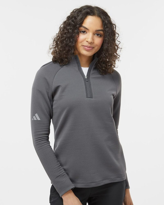 Adidas A589 - Pullover à quart de zip Spacer pour femme
