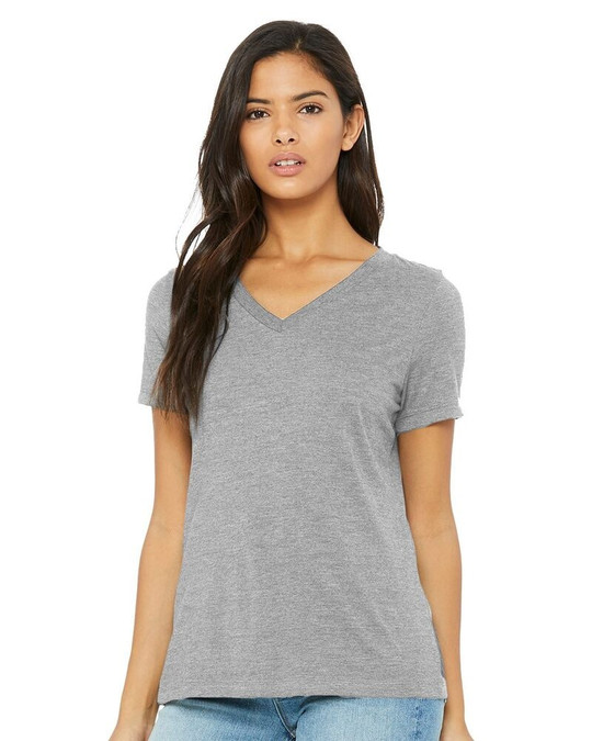 Bella+Canvas 6405CVC - T-shirt col V décontracté Heather CVC pour femmes