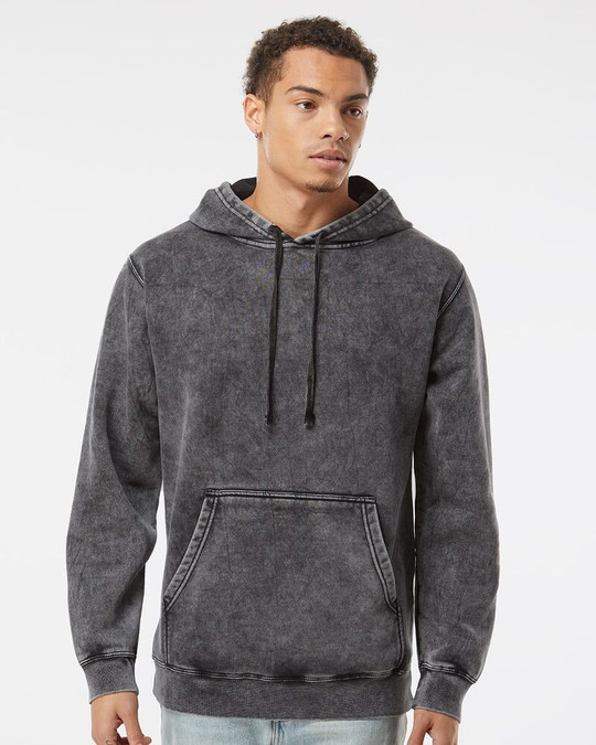 Independent Trading Co. PRM4500MW - Sudadera con Capucha de Peso Medio Lavado Mineral