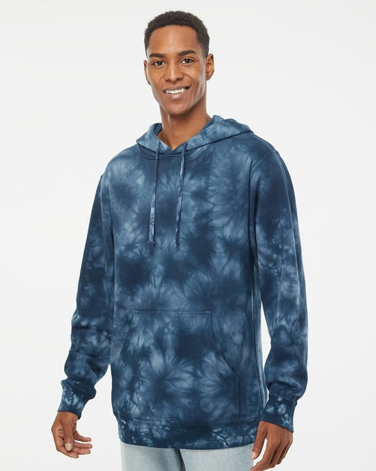 Independent Trading Co. PRM4500TD - Sudadera con Capucha de Peso Medio Teñida en Tie-Dye