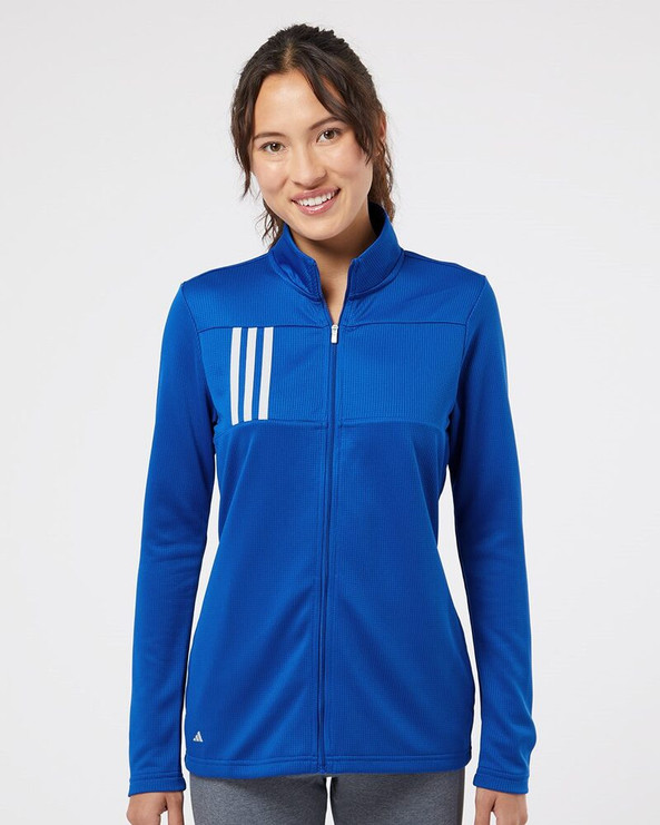 Adidas A483 - Women's 3-Stripes Double Knit Full-Zip