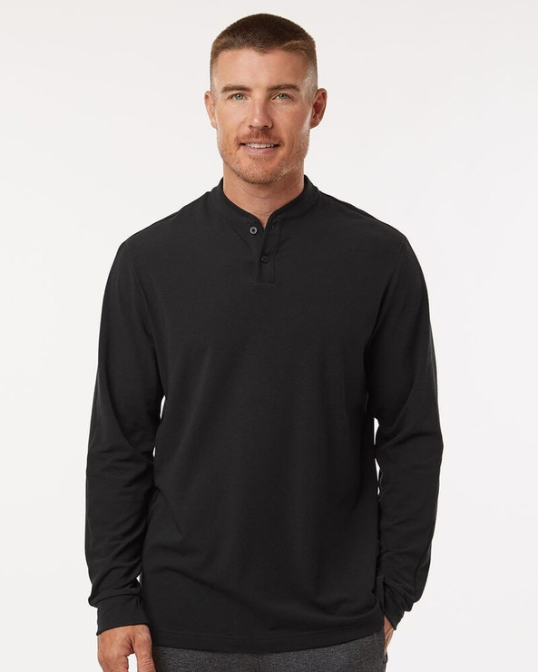Adidas A597 - Henley Long Sleeve Tee