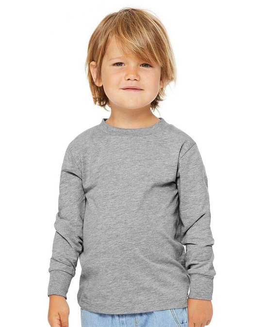 Bella+Canvas 3501T - Camiseta de Manga Larga para Niños Pequeños