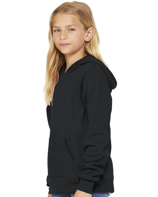 Bella+Canvas 3719Y - Sudadera con capucha de vellón esponjoso para jóvenes