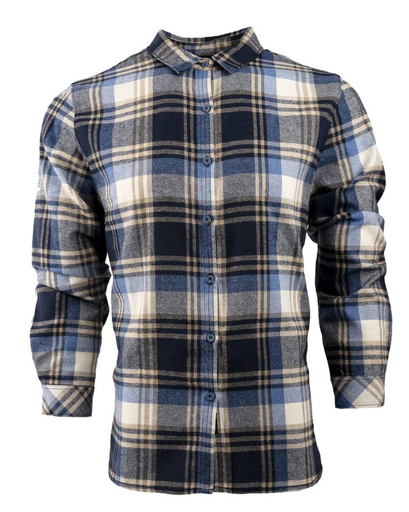 Burnside 5212 - Women's No Pocket Yarn-Dyed Long Sleeve Flannel Shirt