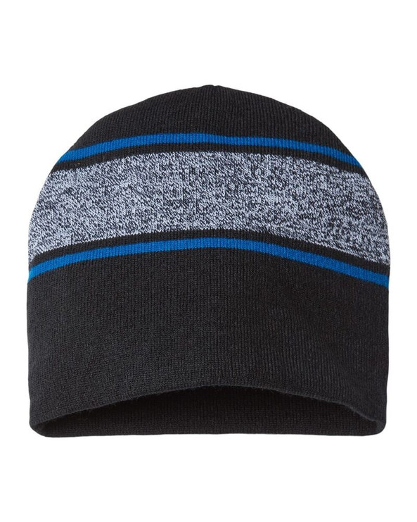 CAP AMERICA RKV9 - USA-Made Variegated Striped Beanie