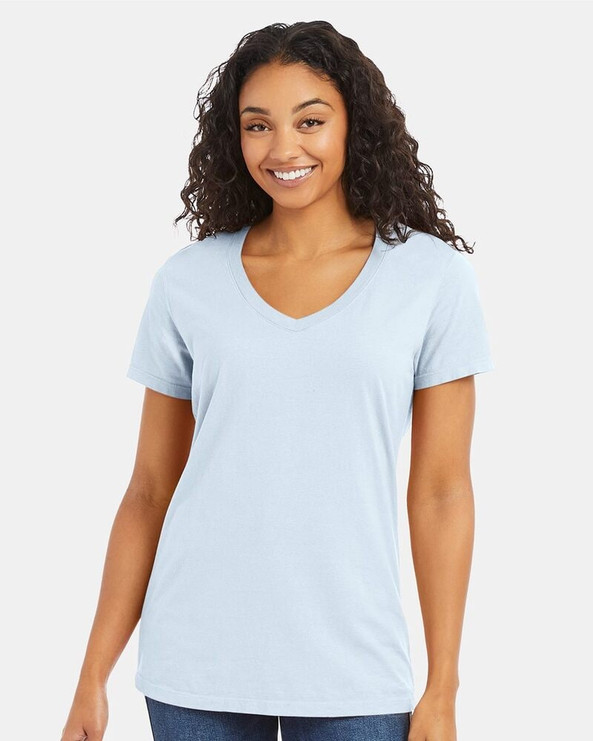 ComfortWash by Hanes GDH125 - Garment-Dyed Women's V-Neck T-Shirt