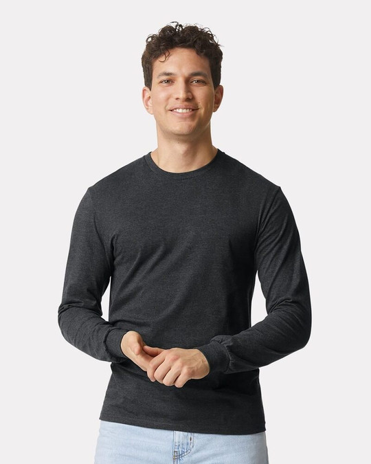 Gildan 67400 - Camiseta de Manga Larga Softstyle® CVC