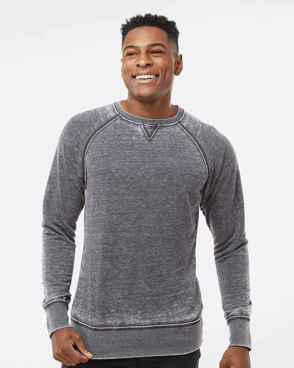 J. America 8920 - Vintage Zen Fleece Crewneck Sweatshirt