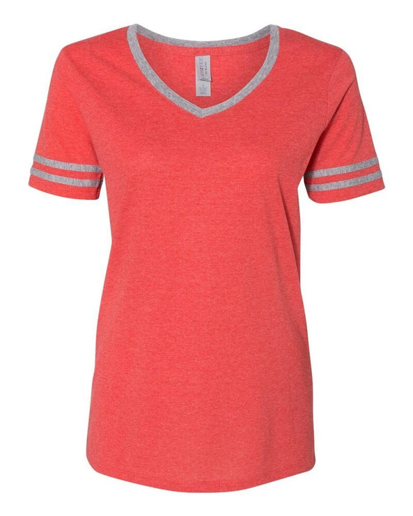 JERZEES 602WVR - Women's Varsity Triblend V-Neck T-Shirt