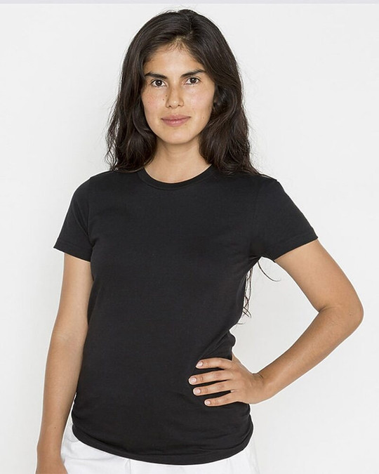 Los Angeles Apparel 21002 - Camiseta de Mujer de Jersey Fino Hecha en USA