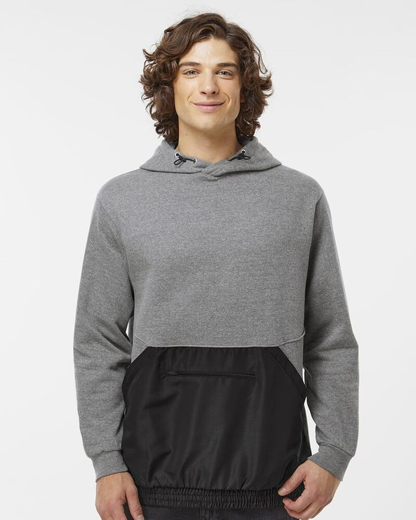 MV Sport 23112 - Mixed Media Hooded Sweatshirt