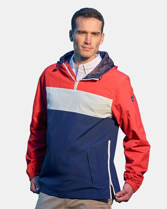 Nautica N17174 - Anorak con Capucha y Cremallera de un Cuarto Windward