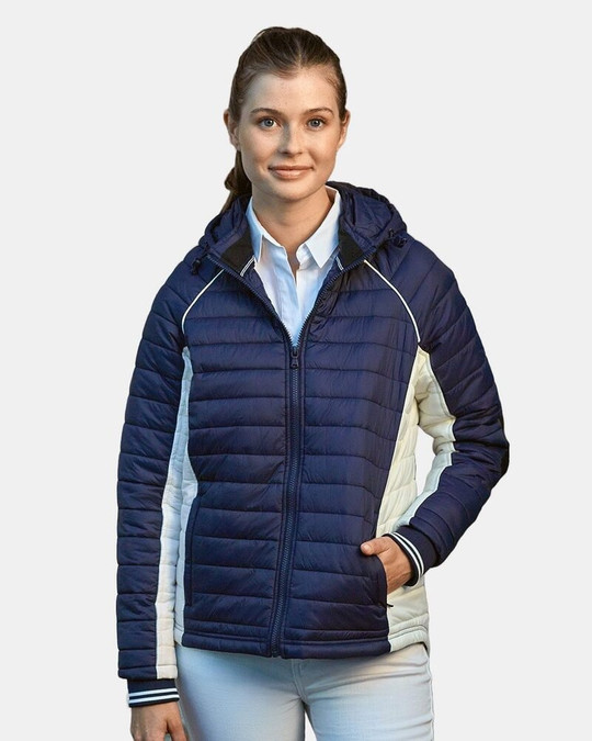 Nautica N17187 - Chaqueta Acolchada con Capucha Women's Nautical Mile