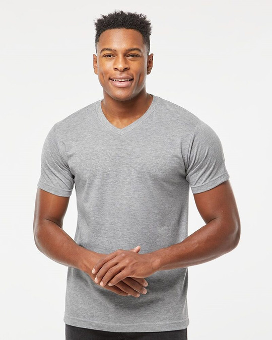 Tultex 207 - Camiseta de Cuello en V Rica en Poliéster
