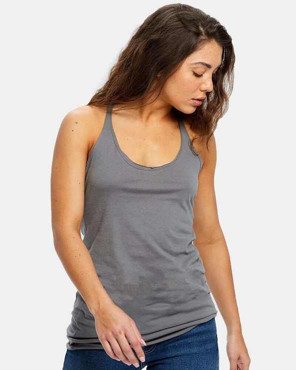 US Blanks US575 - Women's Raw Edge Racer Tank Top