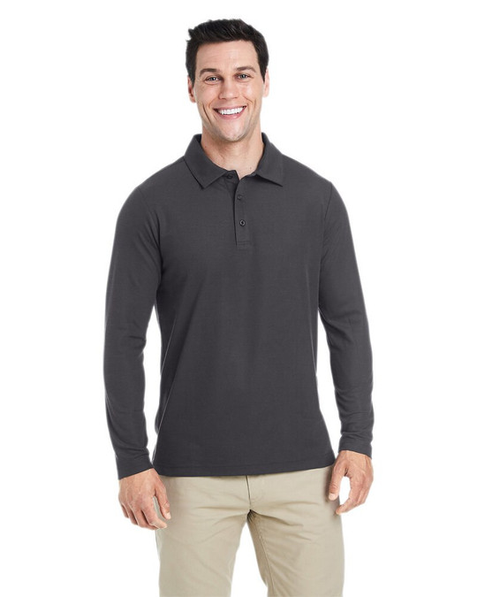 Core365 CE112L - Men's Fusion ChromaSoft Long-Sleeve Pique Polo