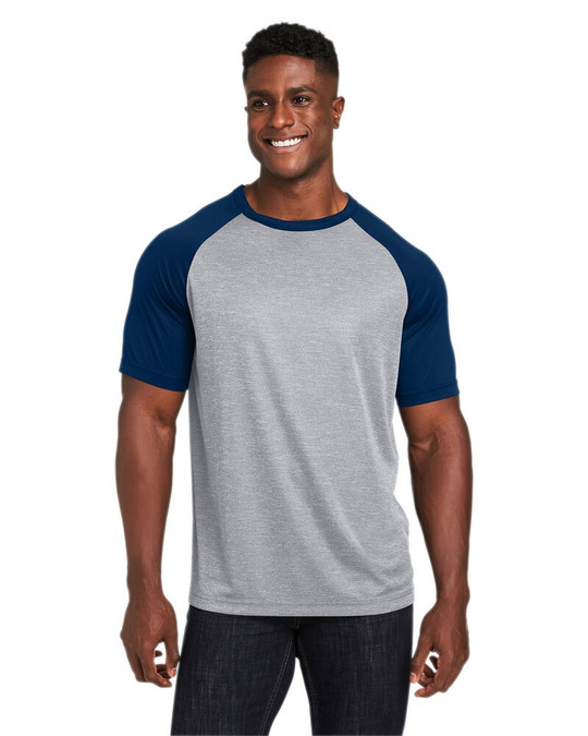 Team 365 TT62 - T-shirt raglan à blocs de couleur Zone unisexe