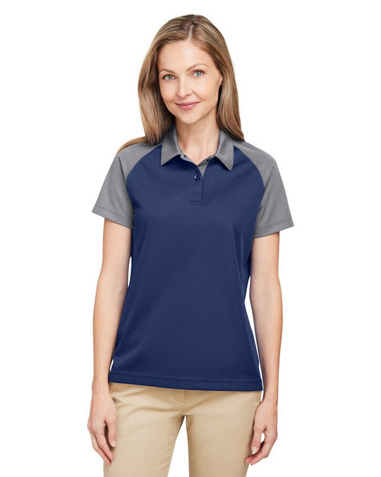 Team 365 TT21CW - Polo colorblock anti-accroc pour femmes Command