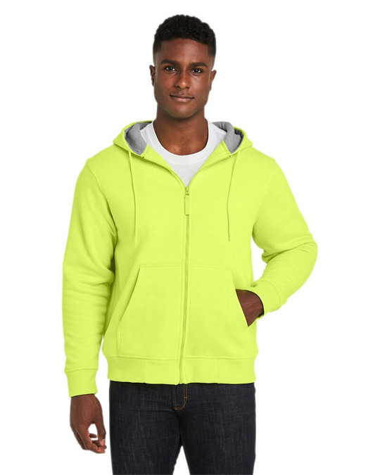 Harriton M711 - Sudadera con capucha forrada ClimaBloc para hombre.
