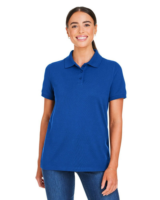 Harriton M205W - Polo en coton anti-accroc Valiant pour dames