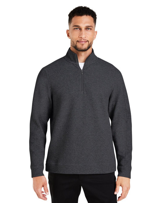North End NE725 - Quarter-zip texturé Spirit pour hommes