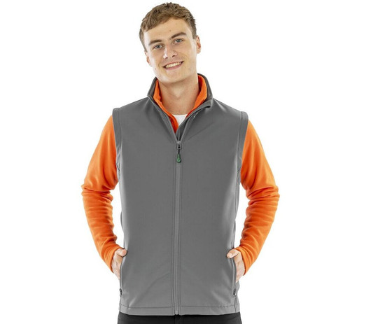 RESULT RS902M - MENS RECYCLED 2-LAYER PRINTABLE SOFTSHELL BODYWARMER