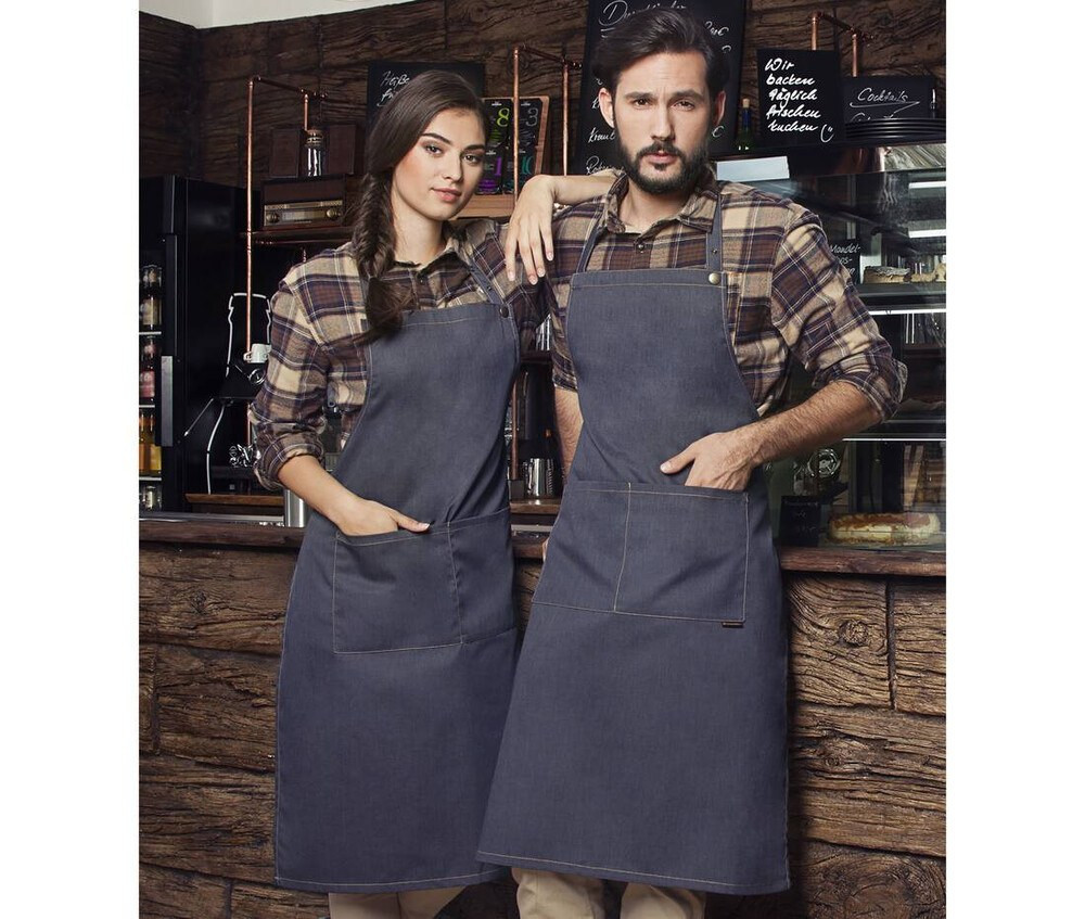 Karlowsky KYLS22 - Moderne denim stil forkle med bib
