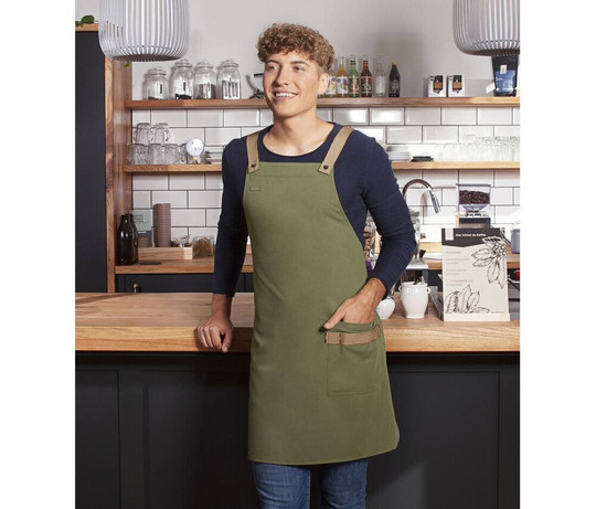 Karlowsky KYLS38 - BIB APRON URBAN-LOOK MED KRYDSSTROPPER OG LOMME