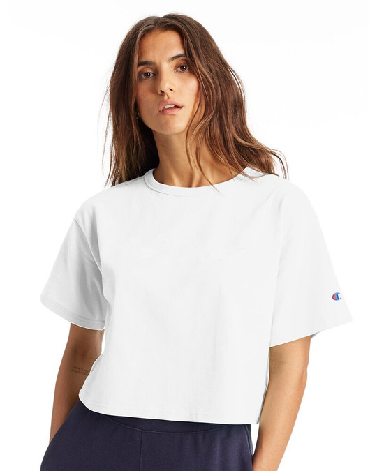 Champion T453W - Camiseta Heritage Recortada para Damas