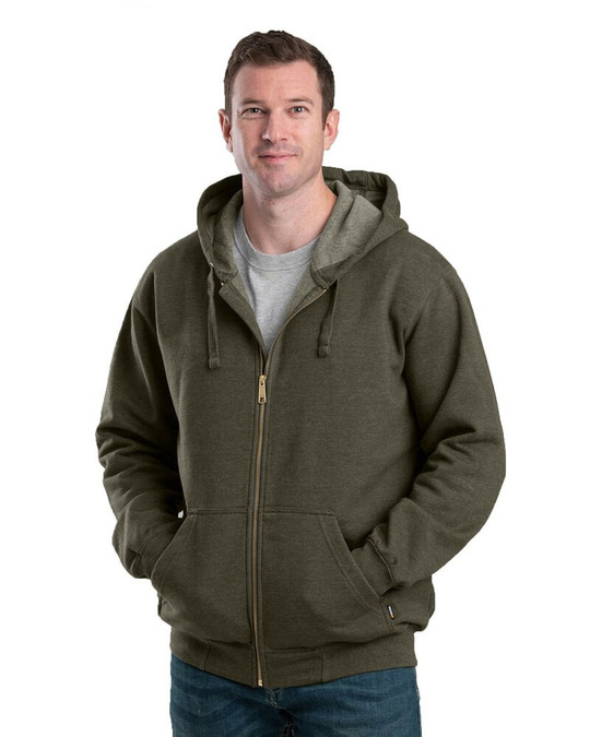 Berne SZ413 - Sudadera con capucha y cremallera completa Men's Heritage