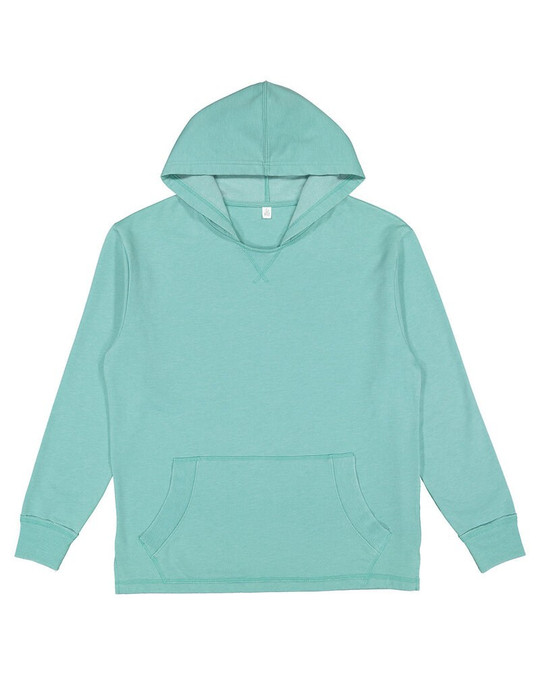 LAT 6936 - Sudadera con capucha de forro polar lavado vintage para adulto