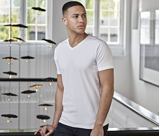 TEE JAYS TJ401 - Men's stretch V-neck t-shirt