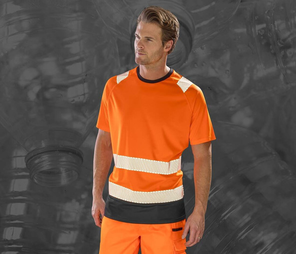 RESULT RS502X - Soft mesh recycled safety t-shirt