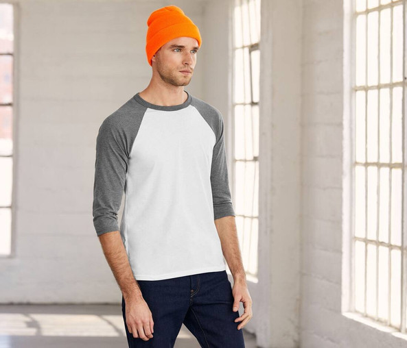 Bella+Canvas BE3200 - UNISEX 3/4 SLEEVE BASEBALL TEE