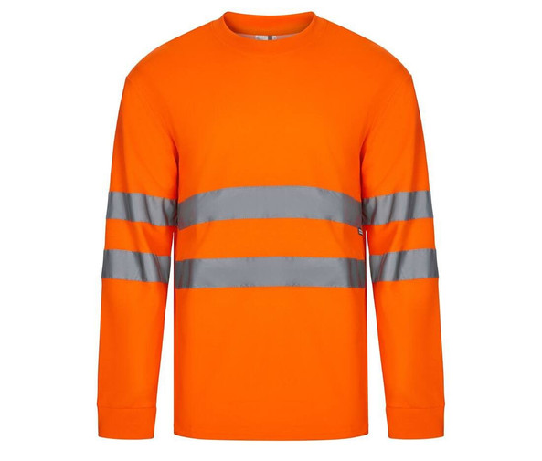 VELILLA V35614 - COTON/POLYESTER LS HIGH VISIBILITY T-SKJORTE