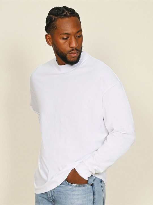 Casual Classics CRBT450 - Casual Ringspun Combed 180 Oversize Extended Neck Long Sleeve T