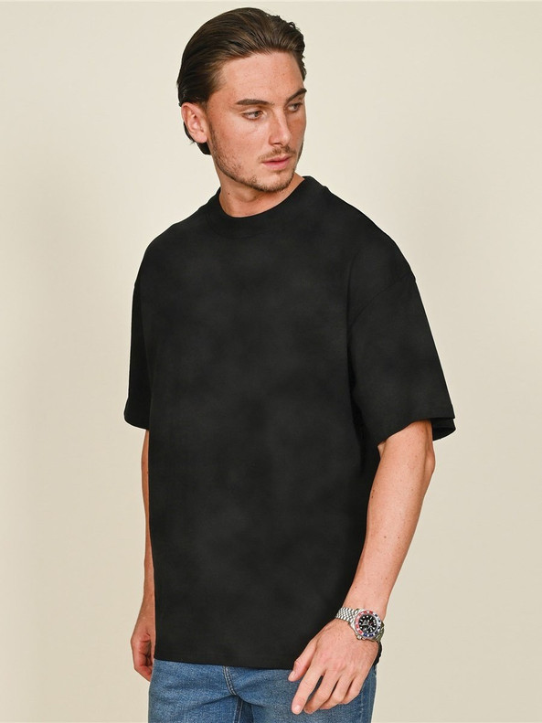 Casual Classics CRBTAC500 - Casual Ringspun Combed 220 Acid Wash Oversize Extended Neck T