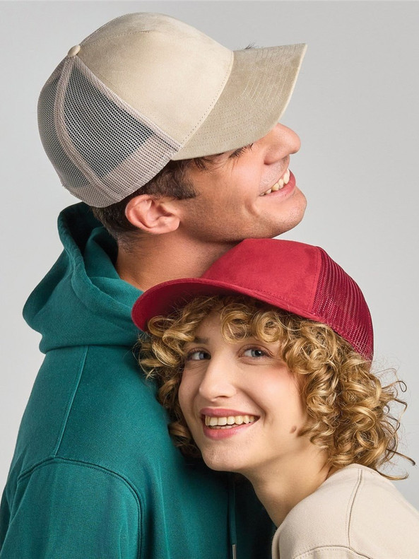 Atlantis ACRPSD - Atlantis Rapper Suede S 5 Panel Sustainable Trucker Cap