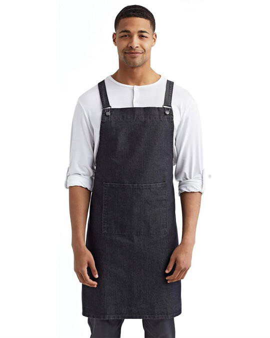 Artisan Collection by Reprime RP129 - Delantal de barista con bolsillo y espalda cruzada