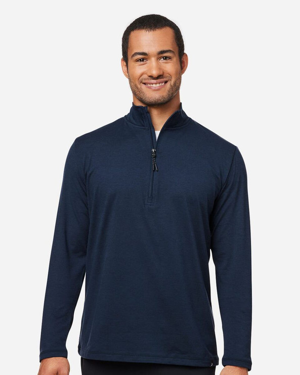 Glyder MDP1772 - Jersey jaspeado Fairway Quarter-Zip Pullover