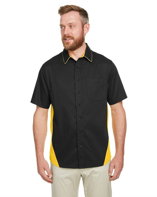 Harriton M586 - Men's Flash IL Colorblock Shirt