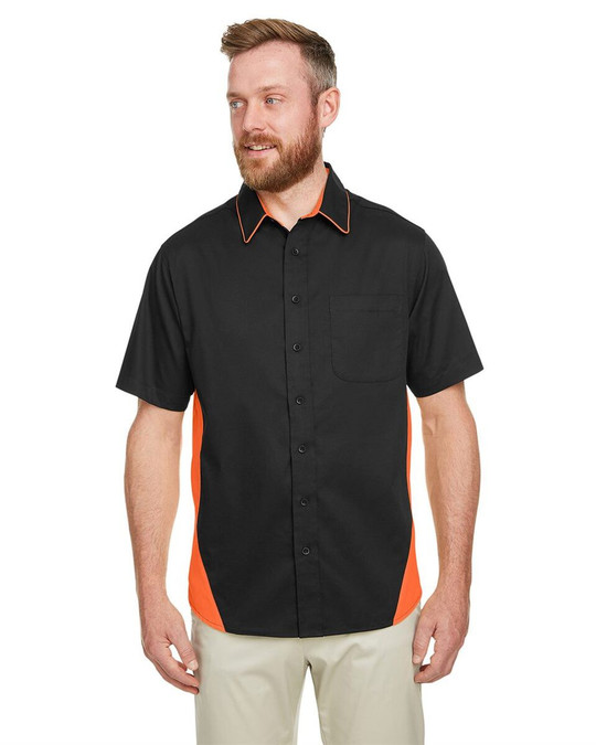Harriton M586T - Camisa Tall Flash IL Colorblock para hombre