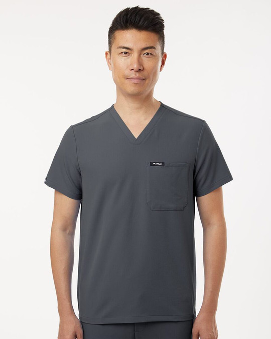 Jaanuu M10001 - Holmes Everyday 1-Pocket Scrub V-Neck Top