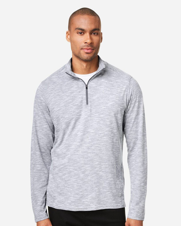 North End NE415 - Jersey con cremallera Eclipse Jacquard para hombre