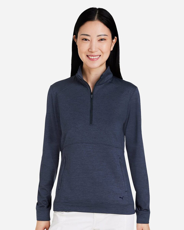 Puma Golf 535516 - Women's Cloudspun Rockaway Quarter-Zip Pullover