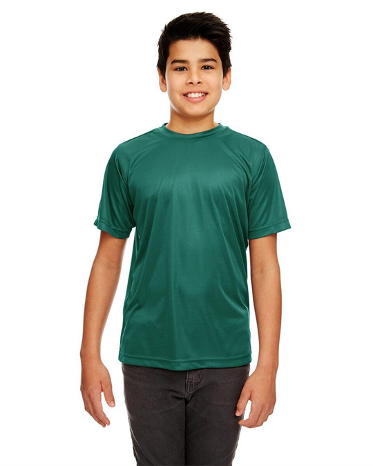 UltraClub 8420Y - Camiseta juvenil Cool &amp; Dry Sport Performance Interlock